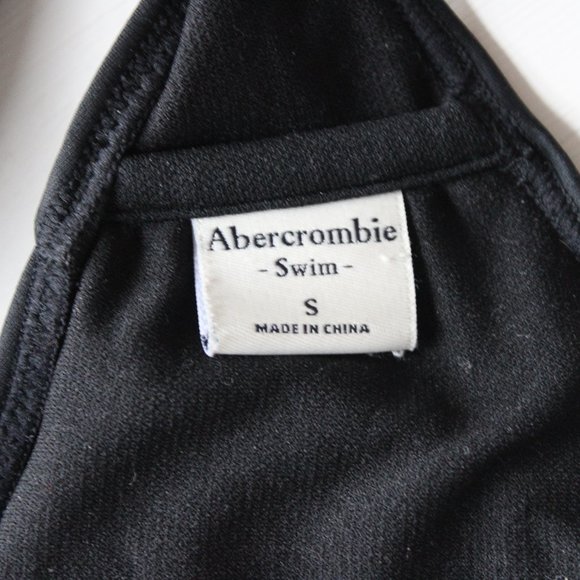 Black Multi-Way Cross Body Bikini Top, Abercrombie & Fitch - Picture 6 of 6